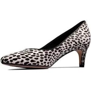 Clarks Shoes Womens 6.5 Laina55 Court2 Animal Print Calf Hair Heels Pumps